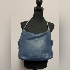 Michael KORS Navy CHAIN Purse SHOULDER Bag